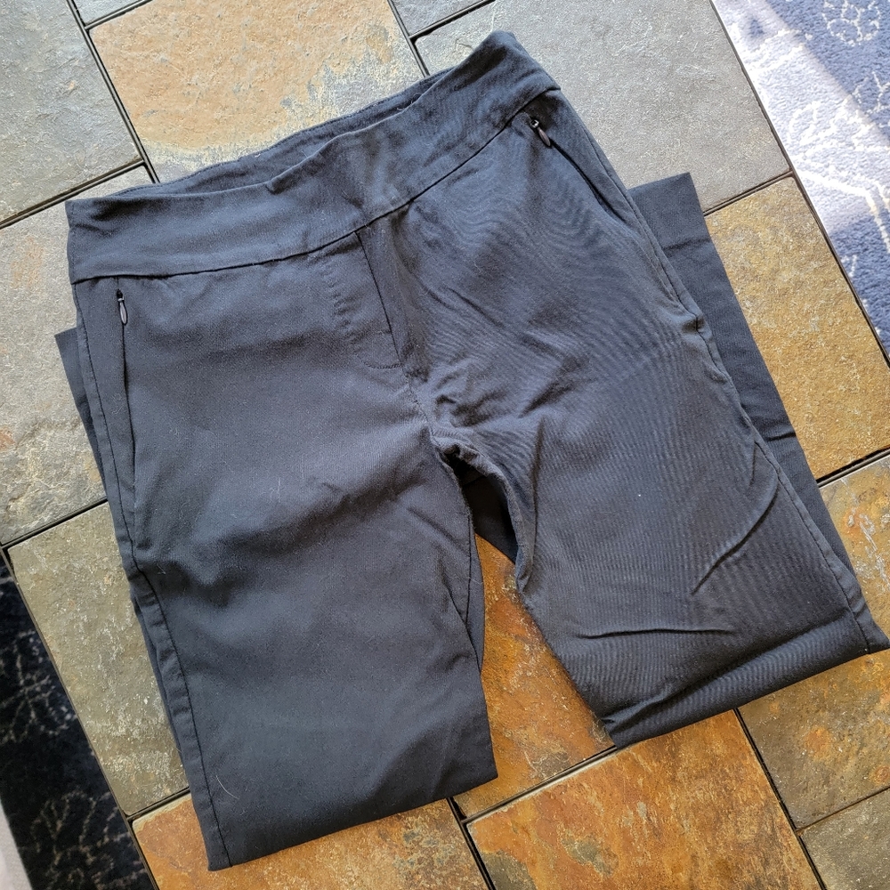 Margaret M navy cropped pull on pants